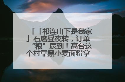 「祁连山下是我家」石磨昼夜转，订单“粮”辰到！高台这个村靠黑小麦面粉拿下成立来最大订单