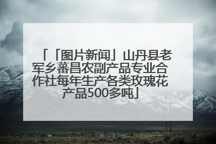 「图片新闻」山丹县老军乡蕃昌农副产品专业合作社每年生产各类玫瑰花产品500多吨