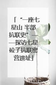 “一座七星山 半部抗联史”——探访七星砬子抗联密营遗址