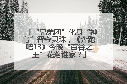 “兄弟团”化身“神鸟”智夺灵珠，《奔跑吧13》今晚“百谷之王”花落谁家？