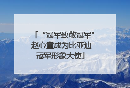 “冠军致敬冠军” 赵心童成为比亚迪冠军形象大使