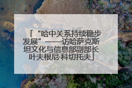 “哈中关系持续稳步发展”——访哈萨克斯坦文化与信息部副部长叶夫根尼·科切托夫