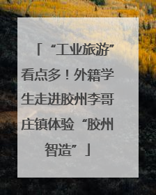 “工业旅游”看点多！外籍学生走进胶州李哥庄镇体验“胶州智造”