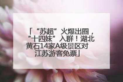 “苏超”火爆出圈，“十四妹”入群！湖北黄石14家A级景区对江苏游客免票
