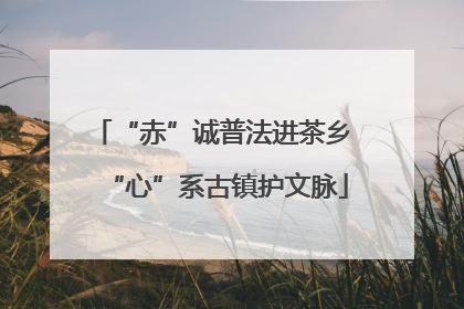 “赤”诚普法进茶乡 “心”系古镇护文脉