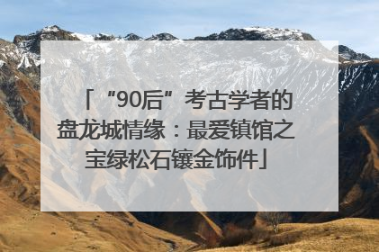 “90后”考古学者的盘龙城情缘：最爱镇馆之宝绿松石镶金饰件