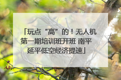 玩点“高”的！无人机第一期培训班开班 南平延平低空经济提速