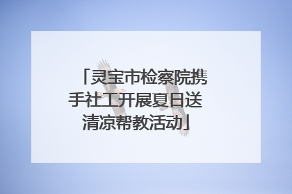 灵宝市检察院携手社工开展夏日送清凉帮教活动