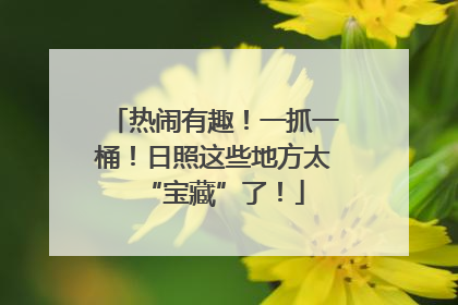 热闹有趣！一抓一桶！日照这些地方太“宝藏”了！