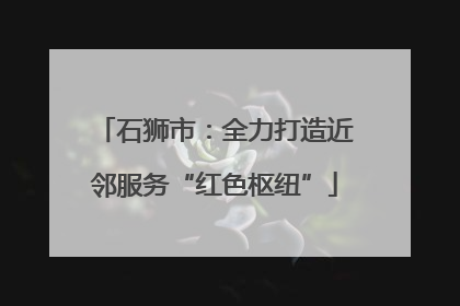 石狮市：全力打造近邻服务“红色枢纽”