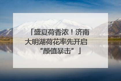 盛夏荷香浓！济南大明湖荷花率先开启“颜值暴击”