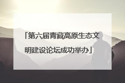 第六届青藏高原生态文明建设论坛成功举办