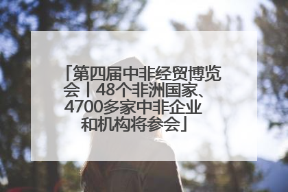 第四届中非经贸博览会丨48个非洲国家、4700多家中非企业和机构将参会