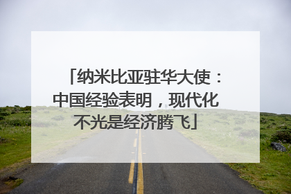 纳米比亚驻华大使：中国经验表明，现代化不光是经济腾飞
