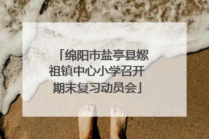 绵阳市盐亭县嫘祖镇中心小学召开期末复习动员会