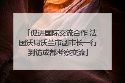 促进国际交流合作 法国沃昂沃兰市副市长一行到访成都考察交流