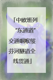 中欧班列“东通道”交通咽喉绥芬河隧道全线贯通