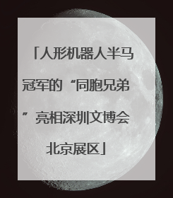 人形机器人半马冠军的“同胞兄弟”亮相深圳文博会北京展区