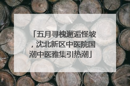 五月寻槐邂逅怪坡，沈北新区中医院国潮中医雅集引热潮