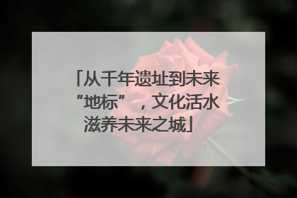 从千年遗址到未来“地标”，文化活水滋养未来之城