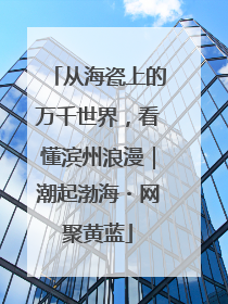 从海瓷上的万千世界，看懂滨州浪漫｜潮起渤海・网聚黄蓝