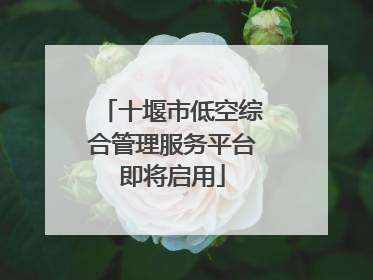 十堰市低空综合管理服务平台即将启用