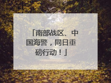 南部战区、中国海警，同日重磅行动！