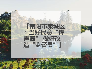 南阳市宛城区：当好民意“传声筒” 做好改造“监督员”