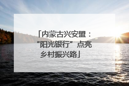 内蒙古兴安盟：“阳光银行”点亮乡村振兴路
