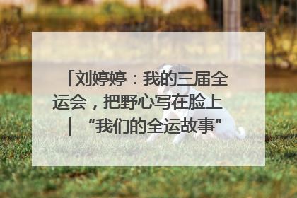 刘婷婷：我的三届全运会，把野心写在脸上｜“我们的全运故事”全民征文大赛