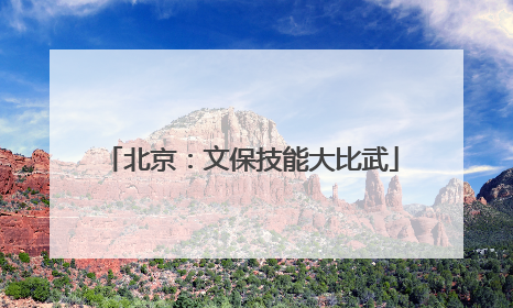 北京：文保技能大比武