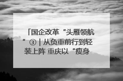 国企改革“头雁领航”③｜从负重前行到轻装上阵 重庆以“瘦身”谋“健体”