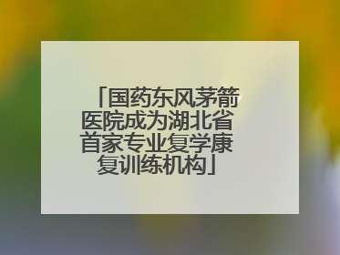 国药东风茅箭医院成为湖北省首家专业复学康复训练机构