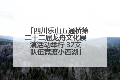四川乐山五通桥第二十二届龙舟文化展演活动举行 32支队伍竞渡小西湖