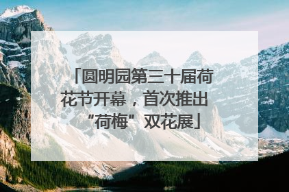 圆明园第三十届荷花节开幕，首次推出“荷梅”双花展