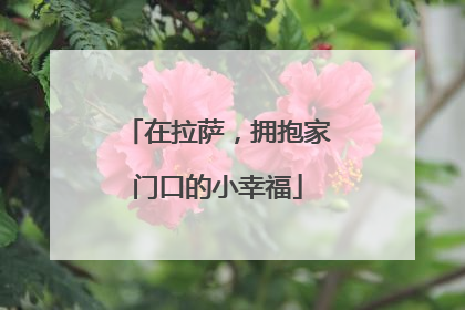 在拉萨，拥抱家门口的小幸福