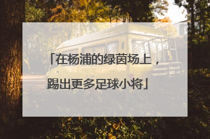 在杨浦的绿茵场上，踢出更多足球小将