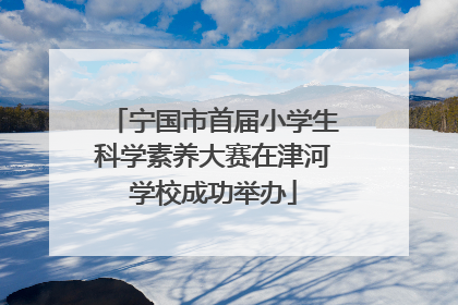 宁国市首届小学生科学素养大赛在津河学校成功举办