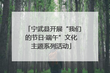宁武县开展“我们的节日·端午”文化主题系列活动