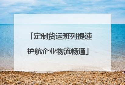 定制货运班列提速 护航企业物流畅通