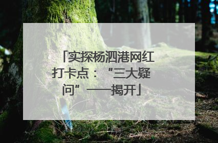 实探杨泗港网红打卡点：“三大疑问”一一揭开