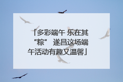多彩端午 乐在其“粽” 遂昌这场端午活动有趣又温馨