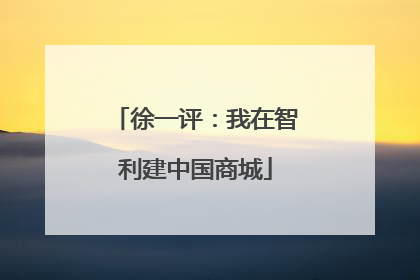 徐一评：我在智利建中国商城