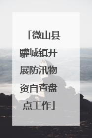 微山县驩城镇开展防汛物资自查盘点工作