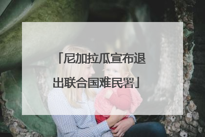 尼加拉瓜宣布退出联合国难民署