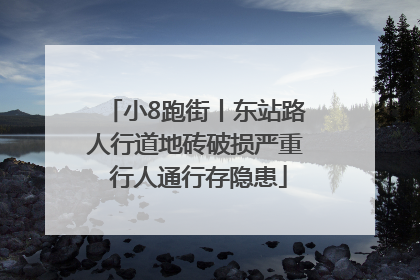小8跑街丨东站路人行道地砖破损严重 行人通行存隐患