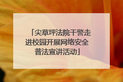 尖草坪法院干警走进校园开展网络安全普法宣讲活动