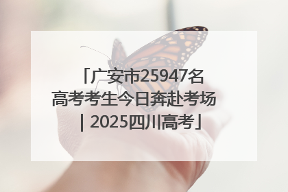 广安市25947名高考考生今日奔赴考场｜2025四川高考