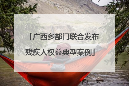 广西多部门联合发布残疾人权益典型案例