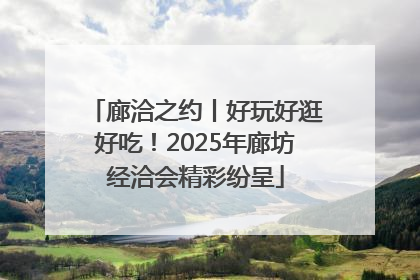 廊洽之约丨好玩好逛好吃！2025年廊坊经洽会精彩纷呈
